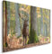 Feeby Bilder Hirsch 80x60 cm 1 Teilig Wohnzimmer Schlafzimmer Büro Flur Küche Wandbilder Leinwandbilder Modern Bild auf Leinwand Wanddekoration Kunstdruck Design Natur Braun