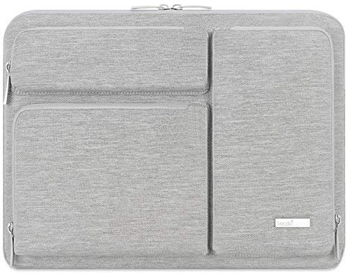 Lacdo 360° Protective Laptop Sleeve Case for 14 inch New MacBook Pro M4/M3/M2/M1 Chips Pro Max A3112 A3401 A3185 A2918 A2992 A2779 2024-2021, 13.8 Surface Laptop 7th Copilot+PC Computer Bag, Gray