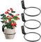 Wandhalterung Blumentopf, 3 Stück Wandhalterung Blumentopf, Wand Ring Blumentopfhalter Wandhalterung Blumentopf Rack Pflanzer Metall Pflanzenhalter für Haus Garten Balkon ( Schwarz)
