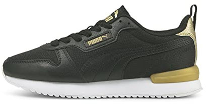 PUMA PUMA R78 Wns Metallic Pop, Scarpe da corsa, Donna, Puma Black/Puma Black/Puma Team Gold, 37 EU