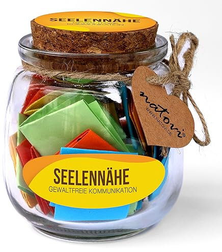 NATOVI Gewaltfreie Kommunikation Challenge - Losbox mit 52 Coaching Karten zum Erlernen der gewaltfreien Kommunikation nach Rosenberg - Achtsamkeitskarten für emotionale Intelligenz