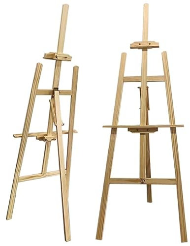 Staffelei Holz groß 175 cm Leinwand Ständer Hochzeit Staffeleien Feldstaffelei höhenverstellbar Holzstaffelei Atelierstaffelei Standstaffelei