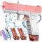 OSDUE Pistolet à Eau Electrique Jouet, Pistolet à Eau Automatique pour Enfants Adultes, Jouet de tir à Eau, Batterie Rechargeable par USB, avec Deux Réservoirs d'eau, pour Jardin Herbe Plage Piscine