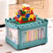 Toy Storage Box with Lid for Building Lego Blocks Green