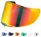 Helmvisier für FF327 Challenger,Motorradhelm Visier,Motorrad Windschutz Helm Objektiv,Helm Visier mit Anti-Beschlag-Nagelbefestigung (Rot)