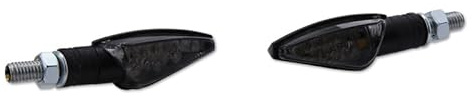 HIGHSIDER Smart Toledo LED Blinker Schwarz mit Getönter Linse (Paar), Vorne & Hinten