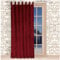 SeGaTeX home fashion Thermo Chenille Flóki Schlaufenschal Bordeaux mit 7 Stck. Schlaufen Thermo-Wärmevorhang Deko-Schal 180 x 130 cm