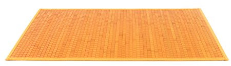 Biancheriaweb - Bambusteppich unifarben 70x140 Arancio