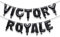 Fortnite 24679 Briefballon-Banner-Kit – Victory Royale Party, Black