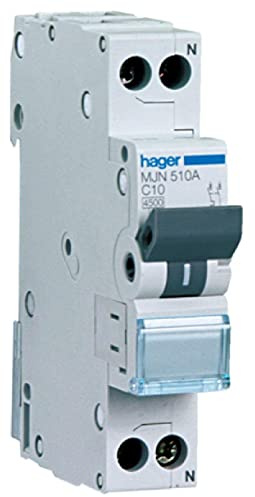 HAGER MJN520A INTERRUTTORE AUT. MAGNETOTERMICO 1P+N 1M 4, 5K 20A