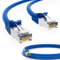 HB-DIGITAL 5x 0,5m LAN Kabel RJ45 Patchkabel mit CAT 7 Rohkabel S/FTP - GHMT zertifiziert - 10 Gigabit Ethernet Netzwerkkabel Kupfer Profi PiMF für Patchpanel Switch PC Router - Blau