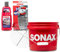 Detailmate - SONAX Auto Handwäsche Set: Sonax GritGuard Wascheimer, 13 Liter (3,5 Gallonen) + GritGuard Schmutz Einsatz + Sonax Rich Foam Aktivschaum Shampoo + Microfaser 2in1 Schwamm