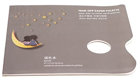 Sheens 35 Feuilles de Papier Palette, A4 jetable Palette Peinture Pad Artiste Acrylique Peinture Fournitures de mélange déchirer la Peinture mélange Palette Papier pour la Peinture à la Gouache à l