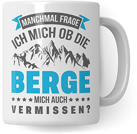 Pagma Tasse à café amusante pour randonnée, alpinisme, montagne