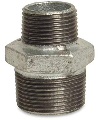 Gewindefitting Temperguss Reduziernippel 1 1/2 AG x 1 1/4 AG