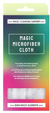 Bama Magic Microfaser Tuch, Entfernung von Reinigungsflüssigkeit oder Schaum und Schmutz auf Schuhen, Weiß - 1 Stück