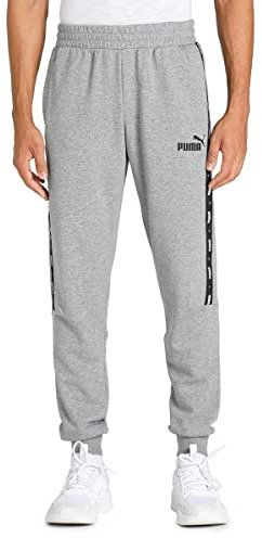 PUMA ESS+ Tape Sweatpants TR cl┃Sporthose für Herren, Medium Gray Heather, S