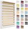 Store Double sans Percer, 52x150 cm - Taille du Tissu, Duo Rollo Klemmfix, Translucide Et Obscurcissant, Day&Night, Store À Enroulement Protection Solaire Store À Enroulement pour Fenêtres & Portes
