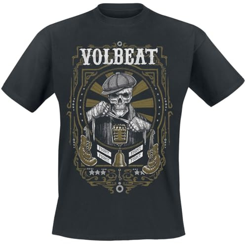 Volbeat Fight Männer T-Shirt schwarz M 100% Baumwolle Band-Merch, Bands, Nachhaltigkeit