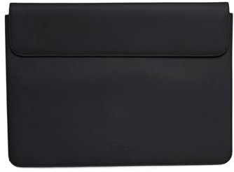 RAINS Unisex Erwachsene Laptop Portfolio 15 Laptoptasche, 01 Black (Schwarz), Einheitsgröße