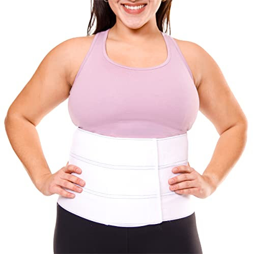 BraceAbility Bauchbinder für Große Männer Oder Frauen Bauchweggürtel Große Bauchbandage Nach Operationen Taillenbruch (3XL, 22,9 cm)