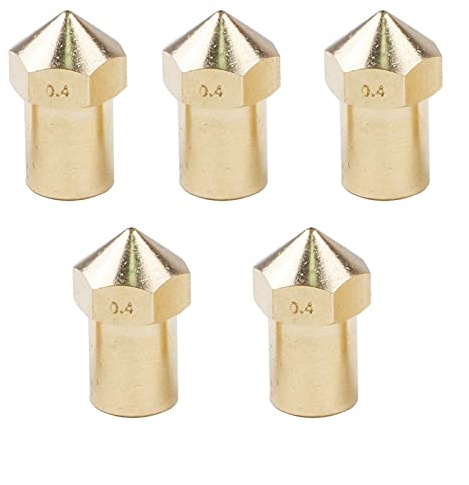 Druckerteile 5 Stück 3D-Druckerteile Messingdüse J-Kopf Extruder 0,4 mm für CREATBOT 1,75 mm für 3D V6 & V5 Ersatzteile (Größe: 0,4-1,75 mm) (Size : 0.4-1.75mm)