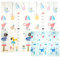 CCLIFE Krabbelmatte Baby Spielmatte Kinder 196x176x1cm Faltbar Spielteppich Spielunterlage Groß Rutschfest Beidseitig Tragbar Wasserdicht Innen Außen Bunt