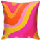 Qesimlt Kissenbezug im Retro-Stil der 70er Jahre, rosa und orangefarbene Wirbel, quadratischer Kissenbezug, Heimdekoration für Wohnzimmer, Couch, Sofa, Auto, 45,7 x 45,7 cm, Stil 20