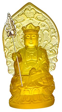 misppro China Buddhismus Harz Erde Store Ksitigarbha Bodhisattva Tangseng Buddha Statue Home Schreibtisch Dekor