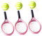 STOBOK 3 Sets Tennisschläger Tennis Sport Dekor Miniatur Werkzeuge Micro Spielzeug Tennisschläger Tennisschläger Frauen Desktop Mini Tennisschläger Lustiges Minihouse Werkzeug Mini Werkzeug für