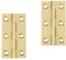 YOFASEN Messing Scharniere - Kupfer Faltstoß Scharniere Scharniere Klein Schrankscharnier Tür Schublade Scharniere mit Schrauben, Gold, 2.5 Zoll(63x34x1.2mm)
