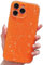 Finyosee Compatible with iPhone 11 Pro Max Case 6.5 inch, Cute Neon Bright Color,Glitter Bling Thin Slim Shockproof Silicone Sparkly Case, Soft TPU Phone Case for Women Girl-Orange