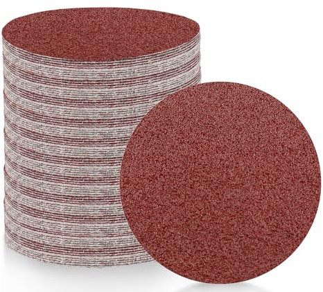 140 Stück 100mm Schleifpapier Klett, 40 60 80 120 180 240 320 400 600 800 1000 1500 2000 3000 Grit, Schleifpapier Klett Set mit 1 Polierpad Adapter