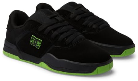 DC Shoes Central, Zapatillas Hombre, Black/Lime Green, 40.5 EU