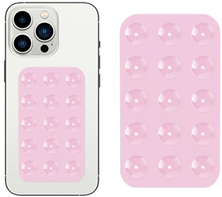 XdealCozyxc Silicone Suction Phone Holder Cups, Double Sided Phone Suction Pad for Shower Mirror Car Selfies