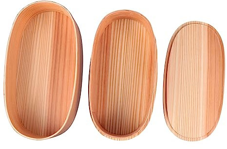 LALADEFIEE 1pieza Fiambrera Bento De Madera Estilo Japonés Contenedor De Almuerzo Portátil De Para Oficina y Escuela Para Picnic y Actividades Al Aire