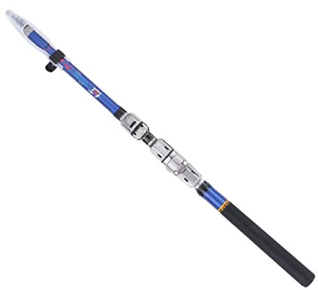 Parliky Teleskop Angelrute 2,4m Aus Robustem Material Mit Weichem Schwanz Leichte Tragbare Und Einziehbare Meeresangelrute Für Salzwasserangeln