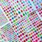 Piedras brillantes autoadhesivas, 2225 unidades, piedras brillantes autoadhesivas, para manualidades, cuentas para pegar, 12 hojas de pegatinas de purpurina, 100 unidades de puntos adhesivos de doble