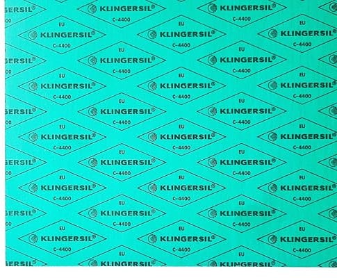 diconfa Klingersil C-4400 Dichtungsplatte GRÖßE + MENGE WÄHLEN - 100 x 200mm (10 x 20cm), 2mm stark, 1 Stück - Dichtungspapier Dichtmaterial Zulassung KTW DIN-DVGW BAM TA-Luft