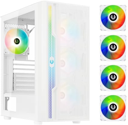 Boitier PC Moyen Tour BITFENIX Apollo ARGB (Blanc)