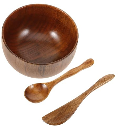 CANIGHT Wooden Facial Mask Mixing Bowl Set Diy Face Mask Kit Spatula Stick Facemasks Skincare Tool Home Spa