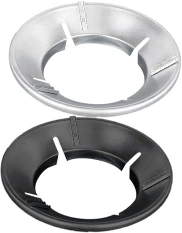 HOMSFOU 2pcs Windshield Gathering Disk Wok for Gas Stove Metal Support Windproof Wok Cooking