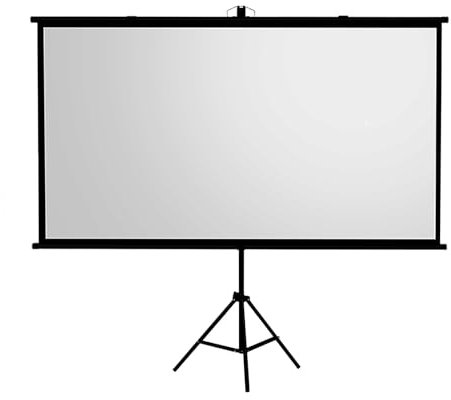 GLETSF Projektorleinwand Mit Ständer, 60/72 Zoll, Faltbare Tragbare Projektionsleinwand Für Drinnen Und Draußen, Tragbar, 4:3/16:9 4K Hd, Knitterfreie Filmleinwand, Einfache Einrichtung U-16:09-72