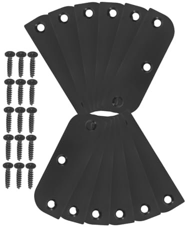 PartyKindom Stainless Steel Door Hinge Filler Plates Hinge Hole Cover Plate for Cabinet Doors Screws Easy Installation for Kitchen and Bathroom