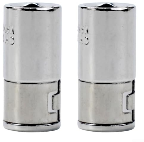 Desiumite Lot de 2 adaptateurs de douilles hexagonales 1/4 à entraînement carré vers 1 sur 4 embouts de tournevis en acier vanadium chromé