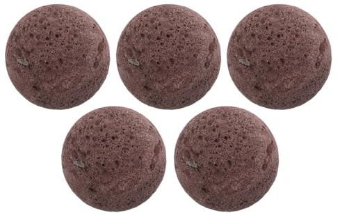 SEWACC 5 Stück Sauna Vulkansteine 4cm Natürliche Mehrporige Saunasteine aus Lavagestein Hitzebeständig und Kompatibel für Dampfbäder und Saunaöfen