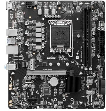 Placa Madre Placa Base Pro B760M-B DDR5: PCB de 6 Capas, WiFi 6E + Bluetooth 5.3, refrigeración optimizada for la Memoria