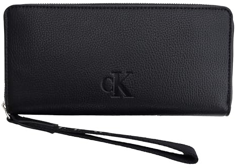 Calvin Klein Damen Geldbörse Ultralight Zip Around Whristlet Schwarz
