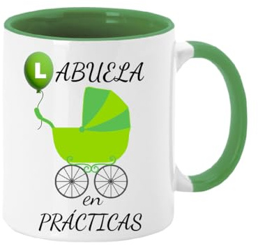 MI SORPRESA Taza cerámicafrase Abuelo en Prácticas o Abuela en Prácticas (ABUELA)