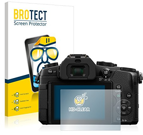 BROTECT Schutzfolie für Panasonic Lumix DMC-G81 | 2 Stück Transparenter Displayschutz Made in Germany Klare Displayschutz-Folie Clear Einfache Montage Case-Friendly